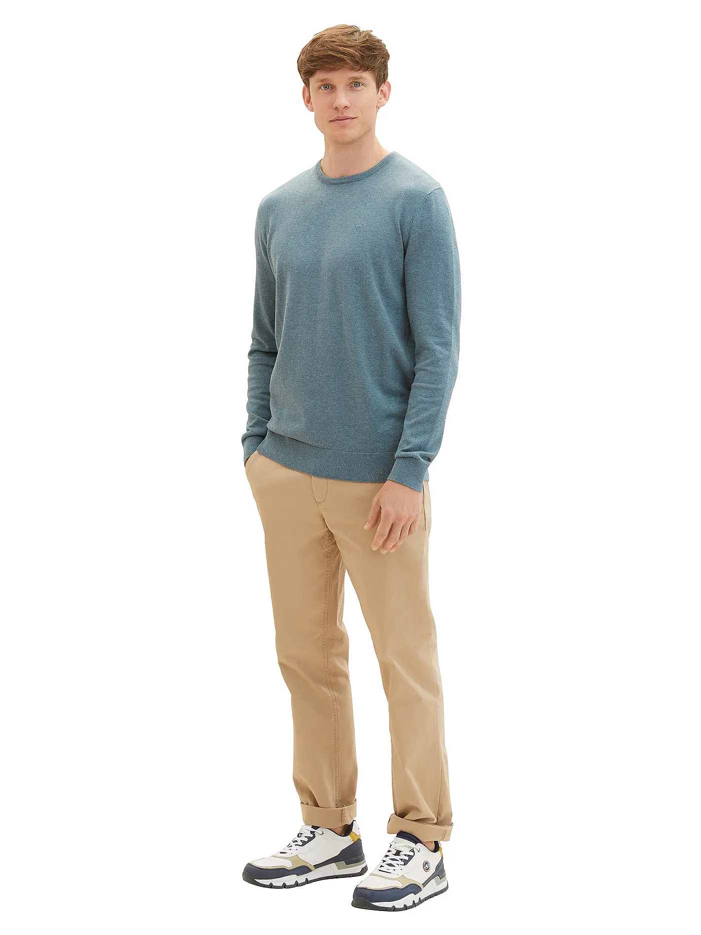 TOM TAILOR | Pullover | petrol